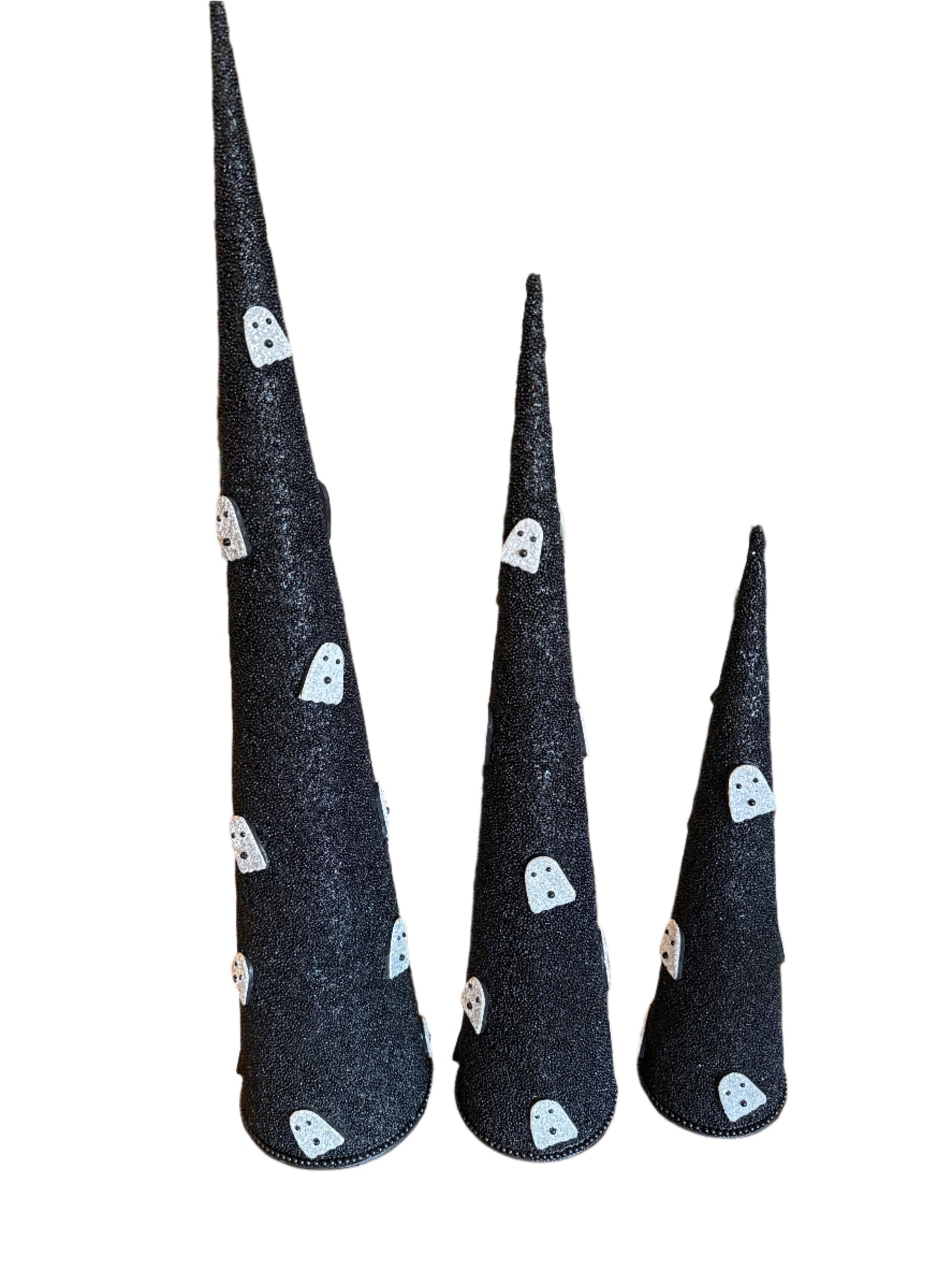Beaded Black Ghost Tree, Various Sizes