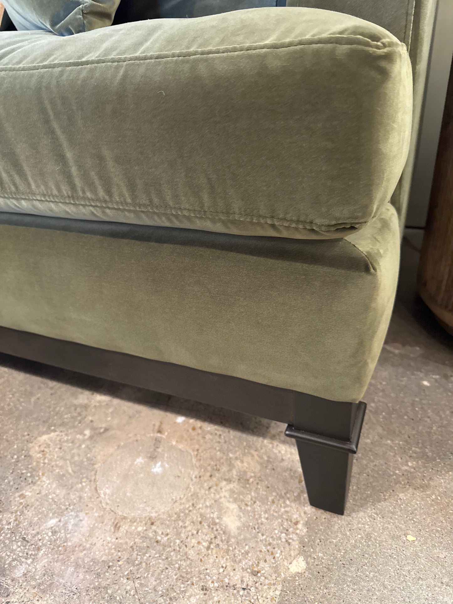 Ames Sofa, Vintage Velvet Olive