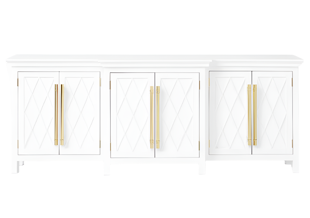 Leah Extra Long Breakfront, White