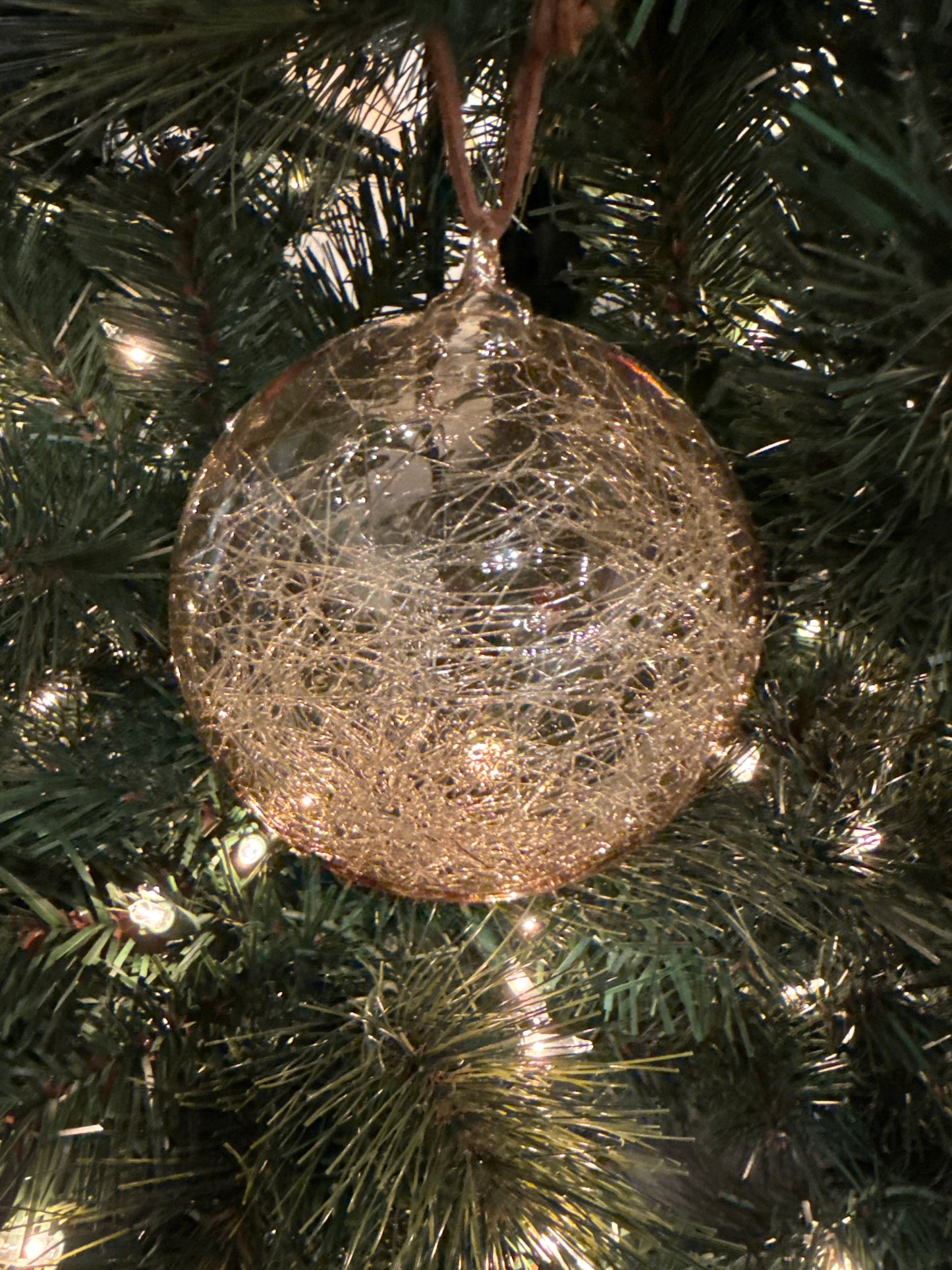 4" Spun Glass Ball Ornament (Various Styles)