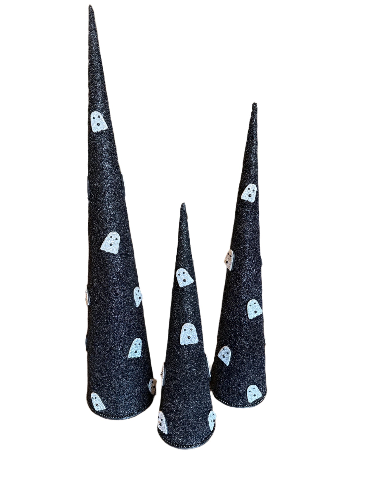 Beaded Black Ghost Tree, Various Sizes