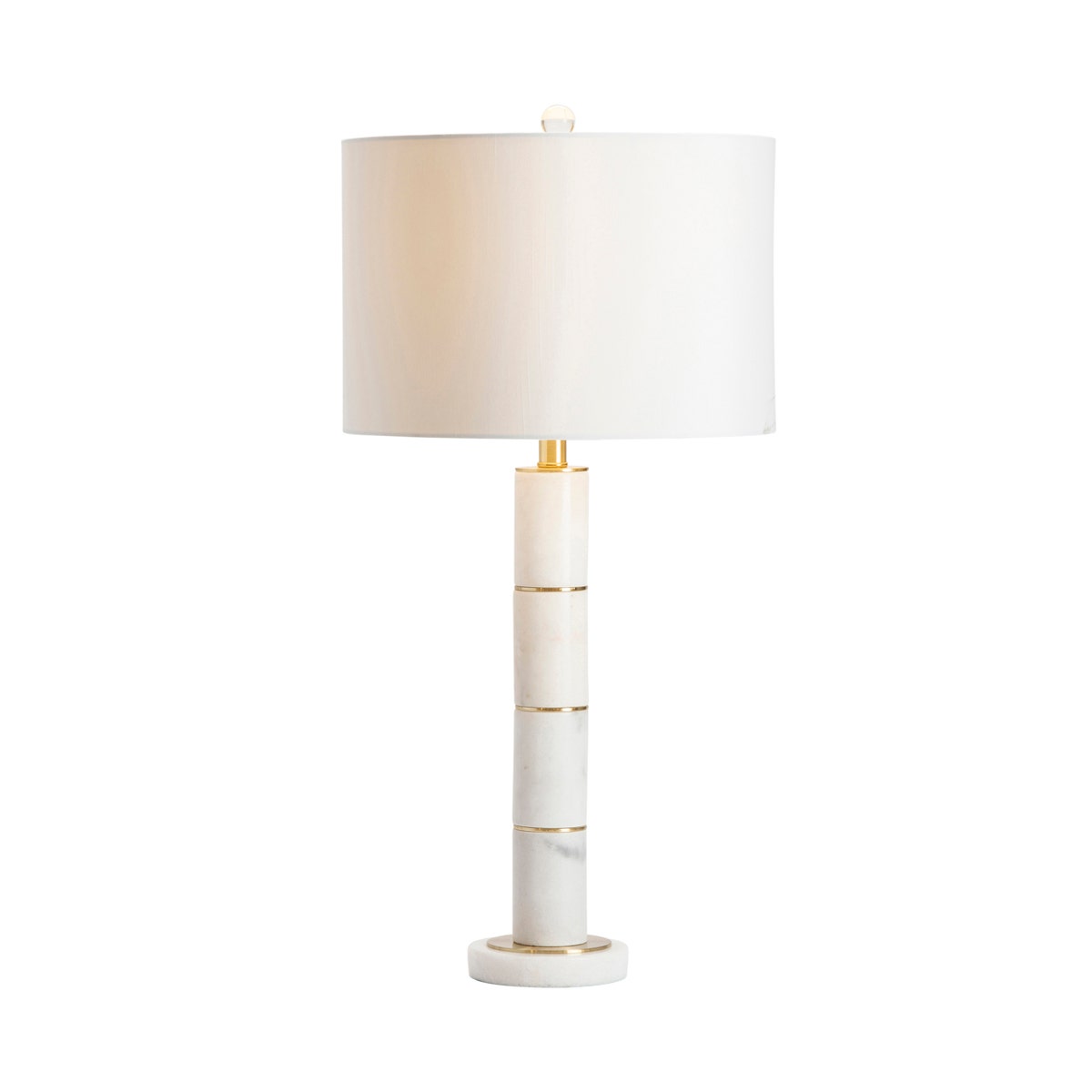 Marble Column Table Lamp