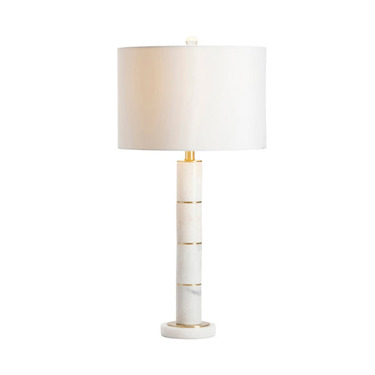 Marble Column Table Lamp