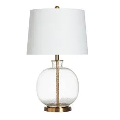 Hammered Glass Table Lamp