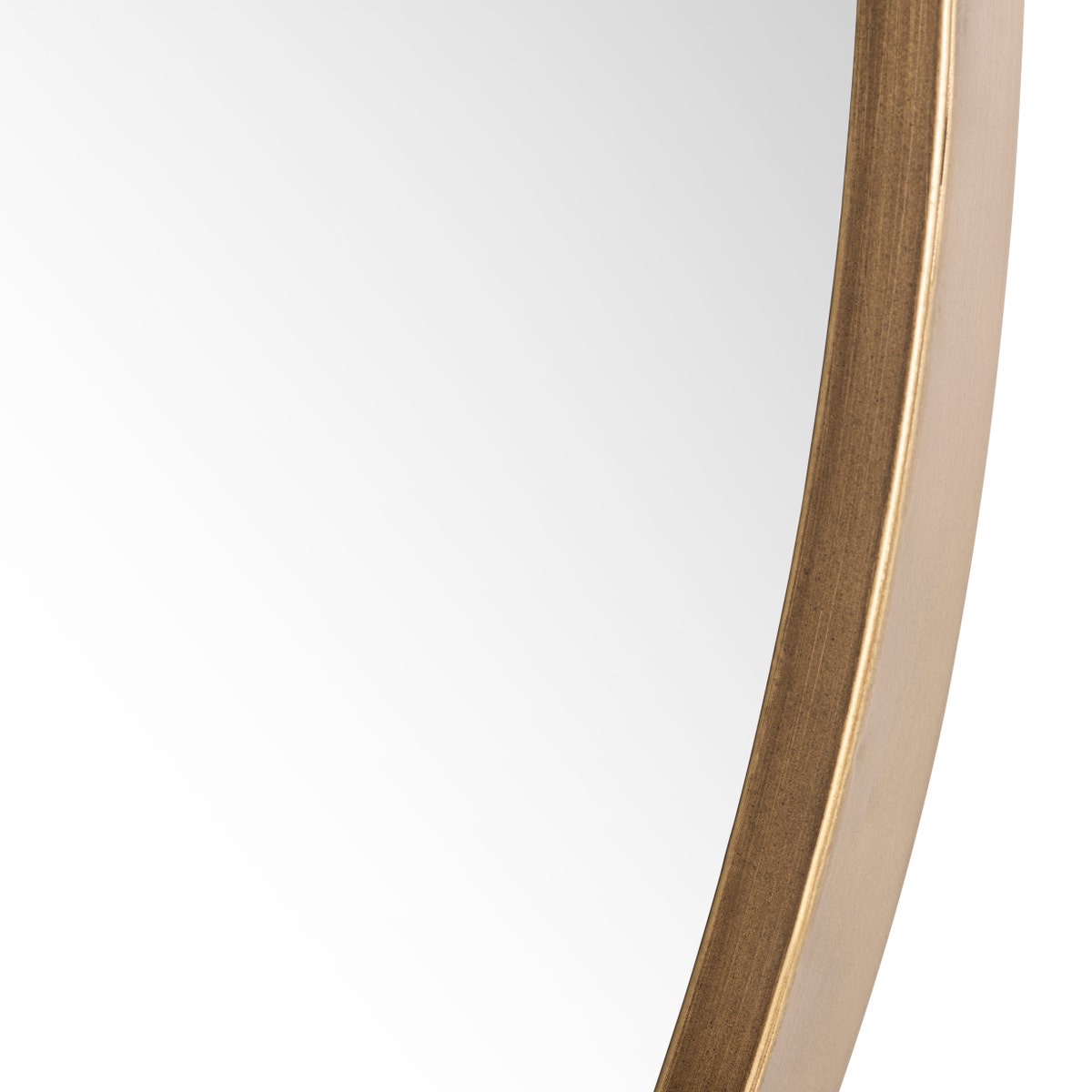Round Framed Mirror, Gold