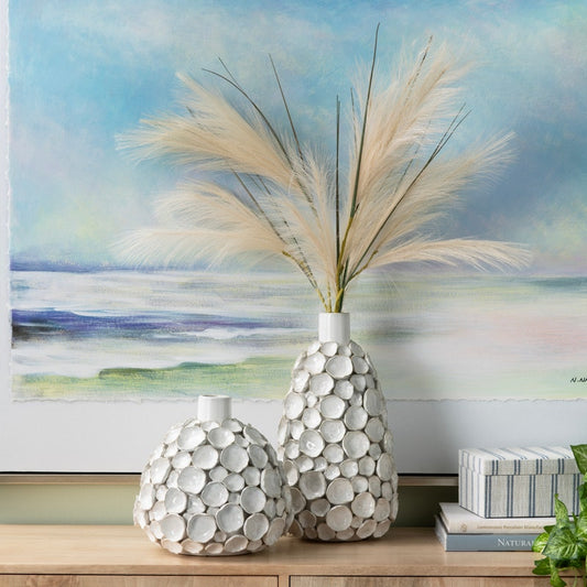 White Emile Vases (Various Sizes)