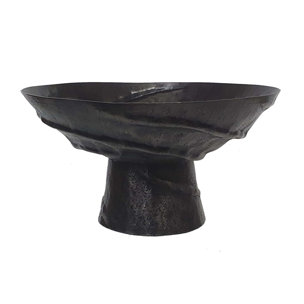 Black Metal Pedestal Bowl