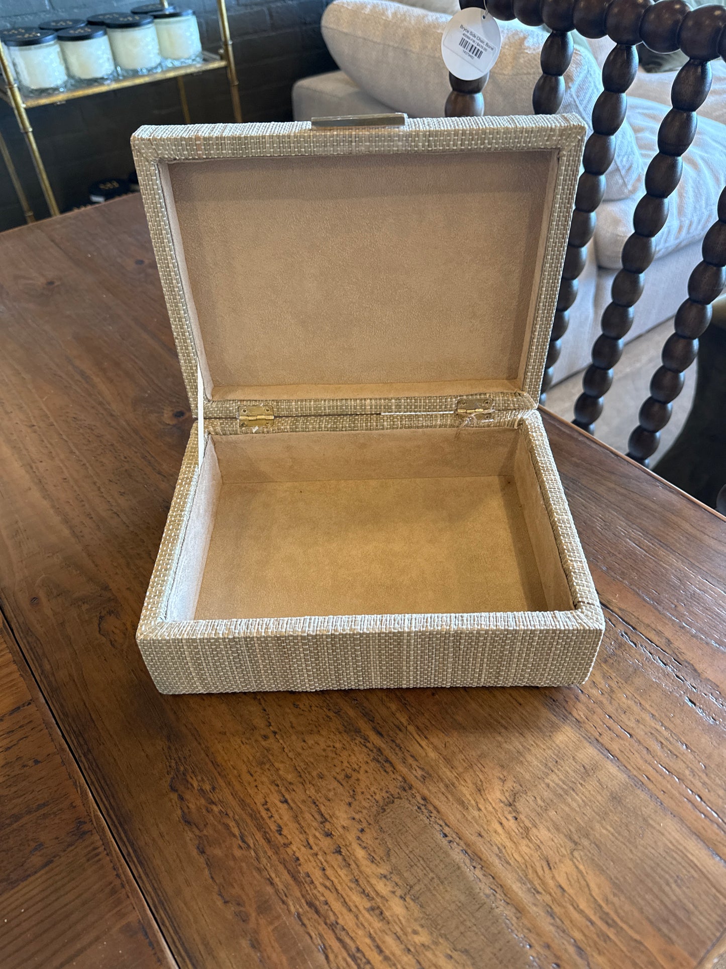 Taupe Woven Seagrass Box, Various Sizes