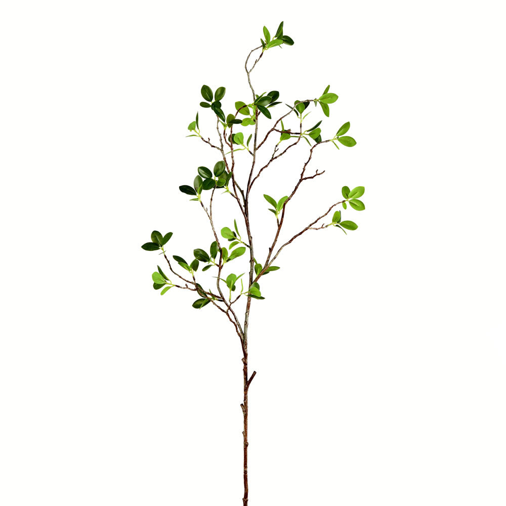 43" Green Milan Leaf Spray