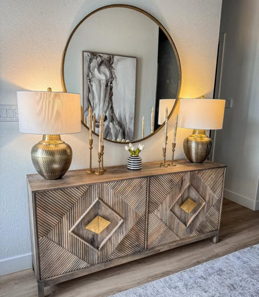 Brooklynn 4 Door Mango Sideboard