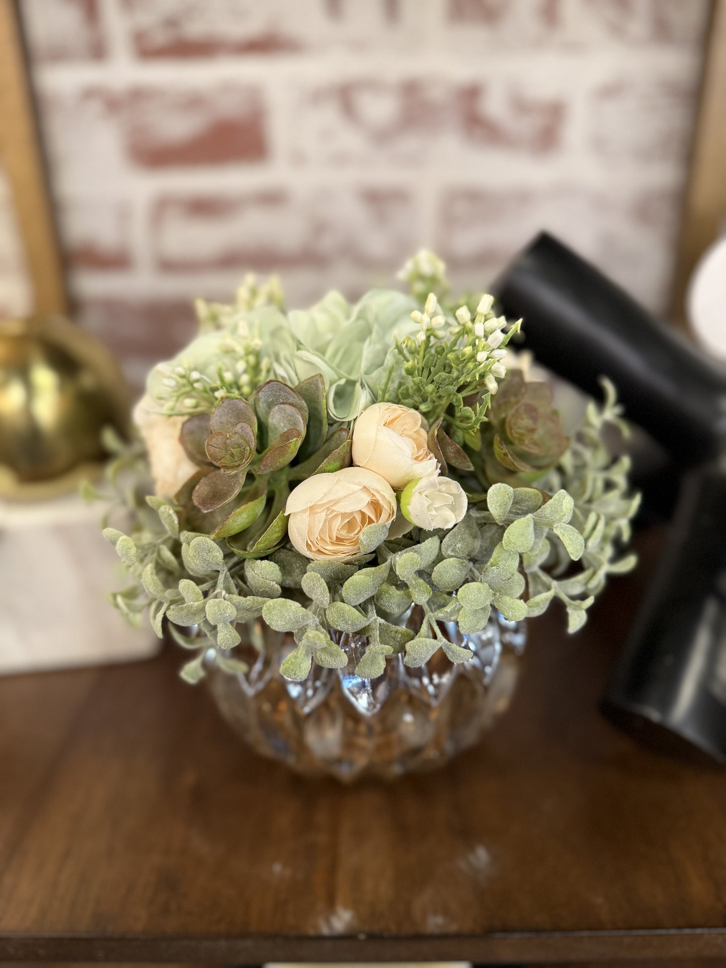 Ranunculus and Succulent Floral Orb