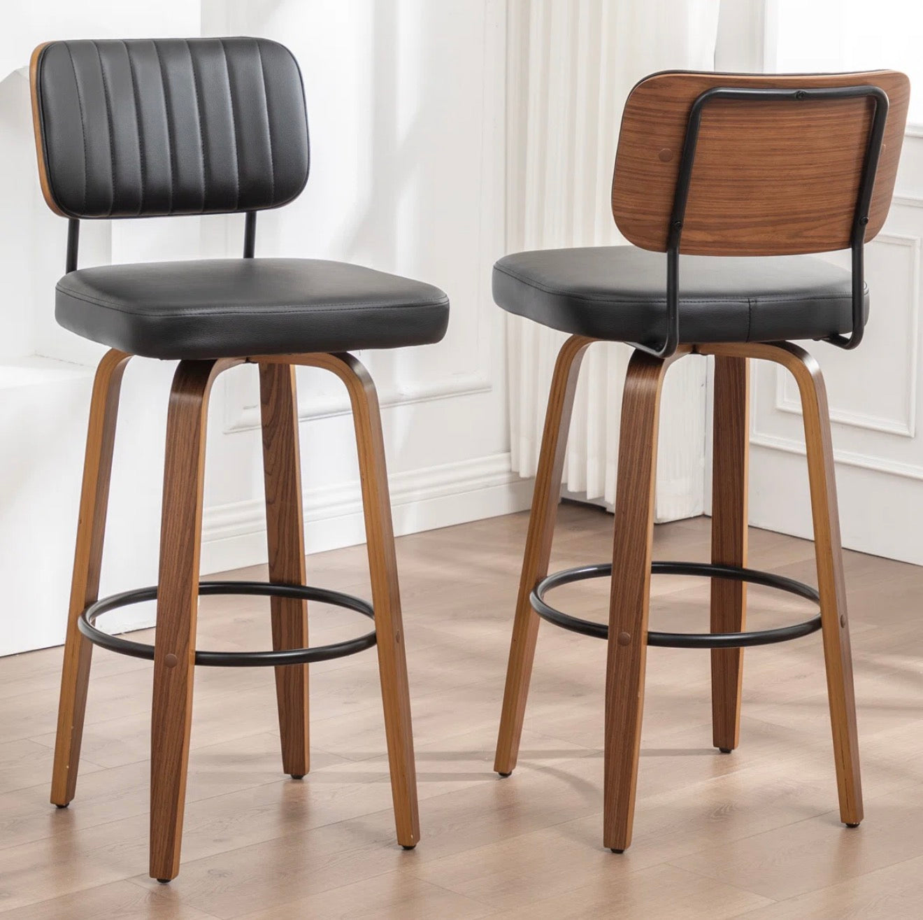 Upholstered Swivel Barstool
