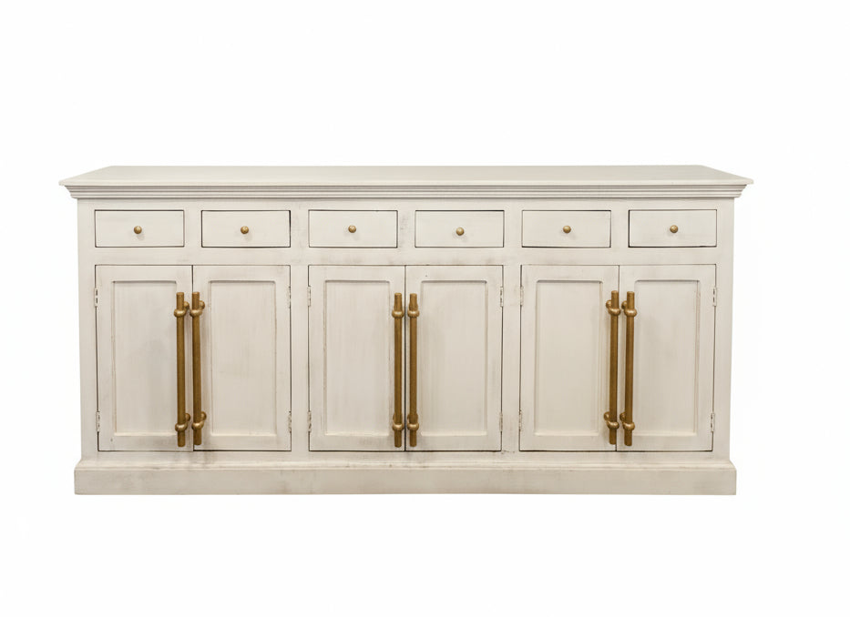 Marley Mango Wood Breakfront, White