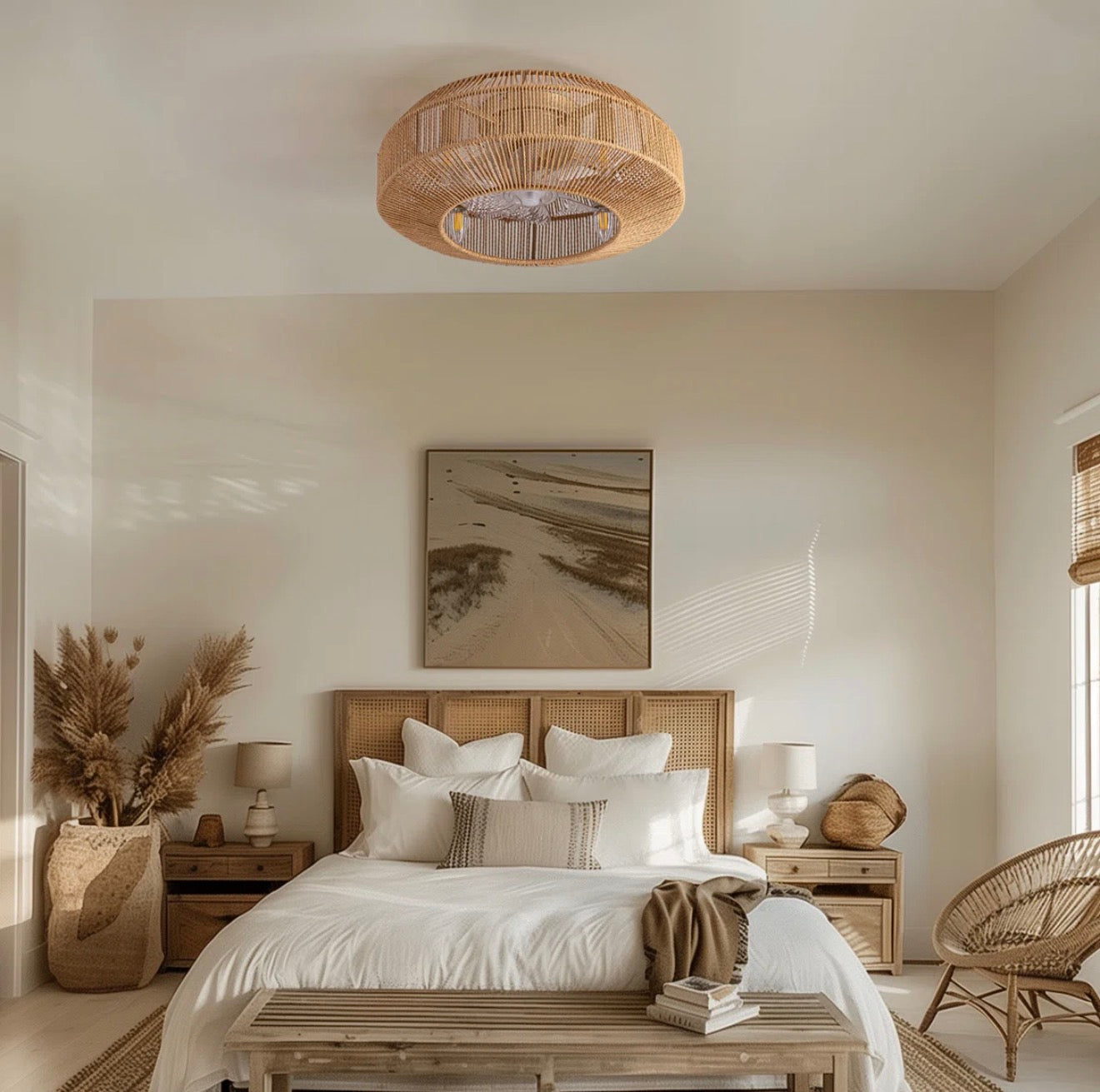 Andrea Ceiling Fan & Light Fixture Combo