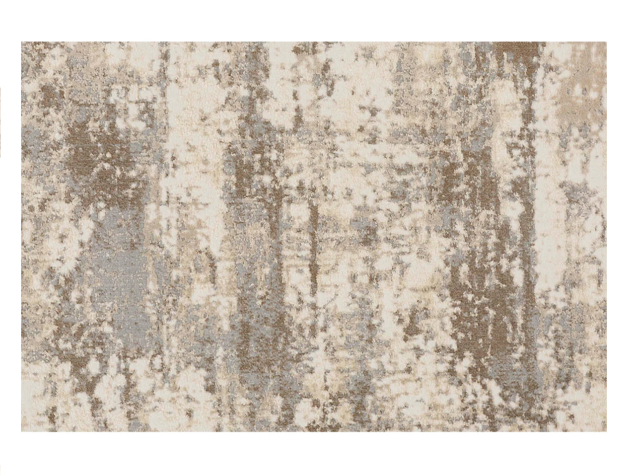 Parker Rug, Silver/Beige (Various Sizes)