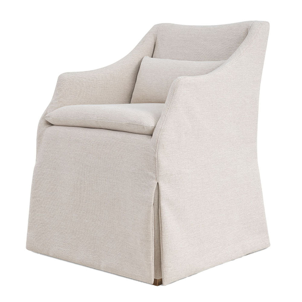 Everlee Rolling Dining Chair, Lifestyle Parchment