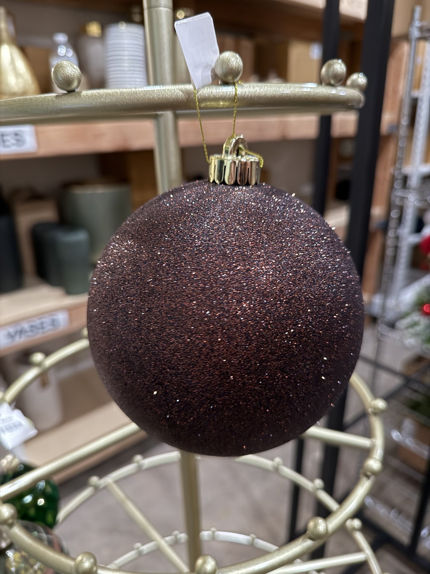 Glitter Ball Ornament (Various Colors)
