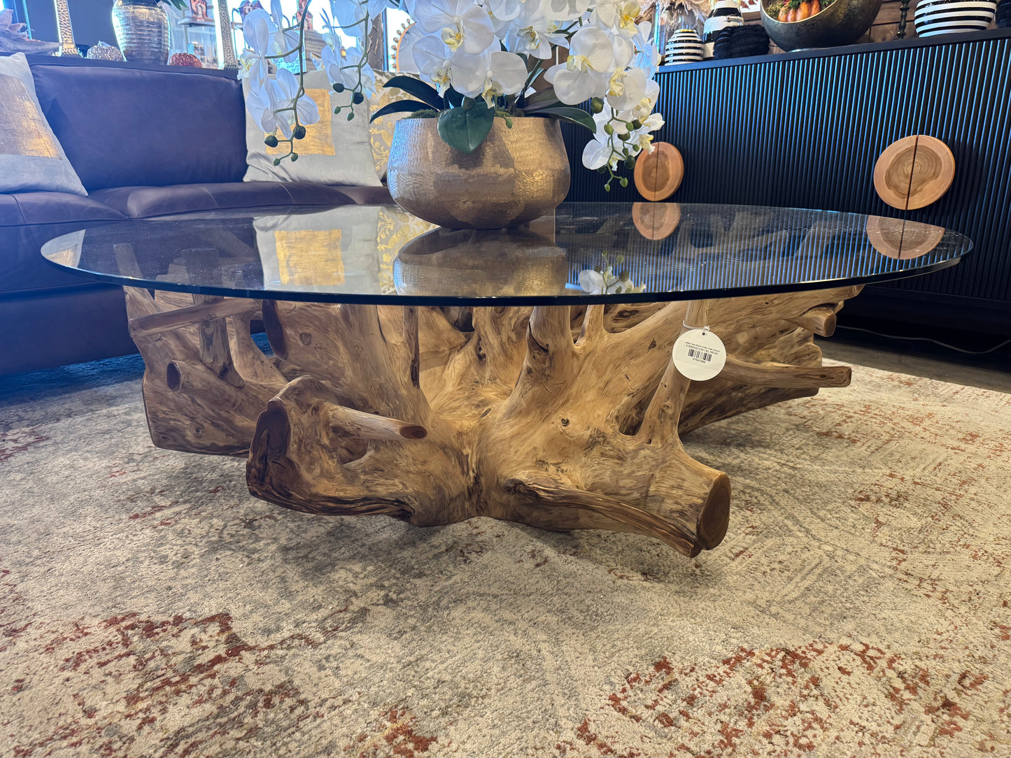 Willow Teak Wood Coffee Table, Natural