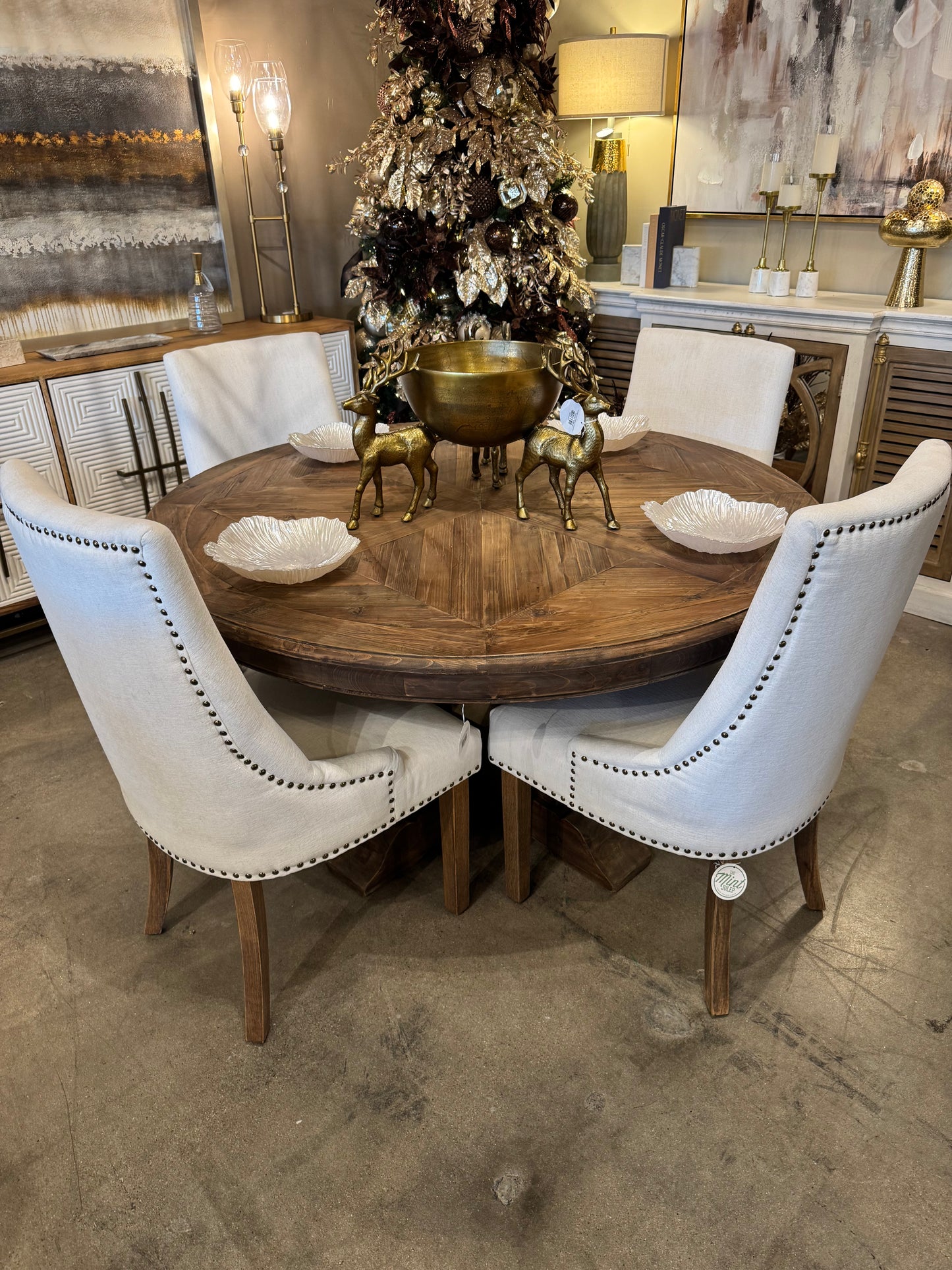 Penelope 55" Parquet Dining Table