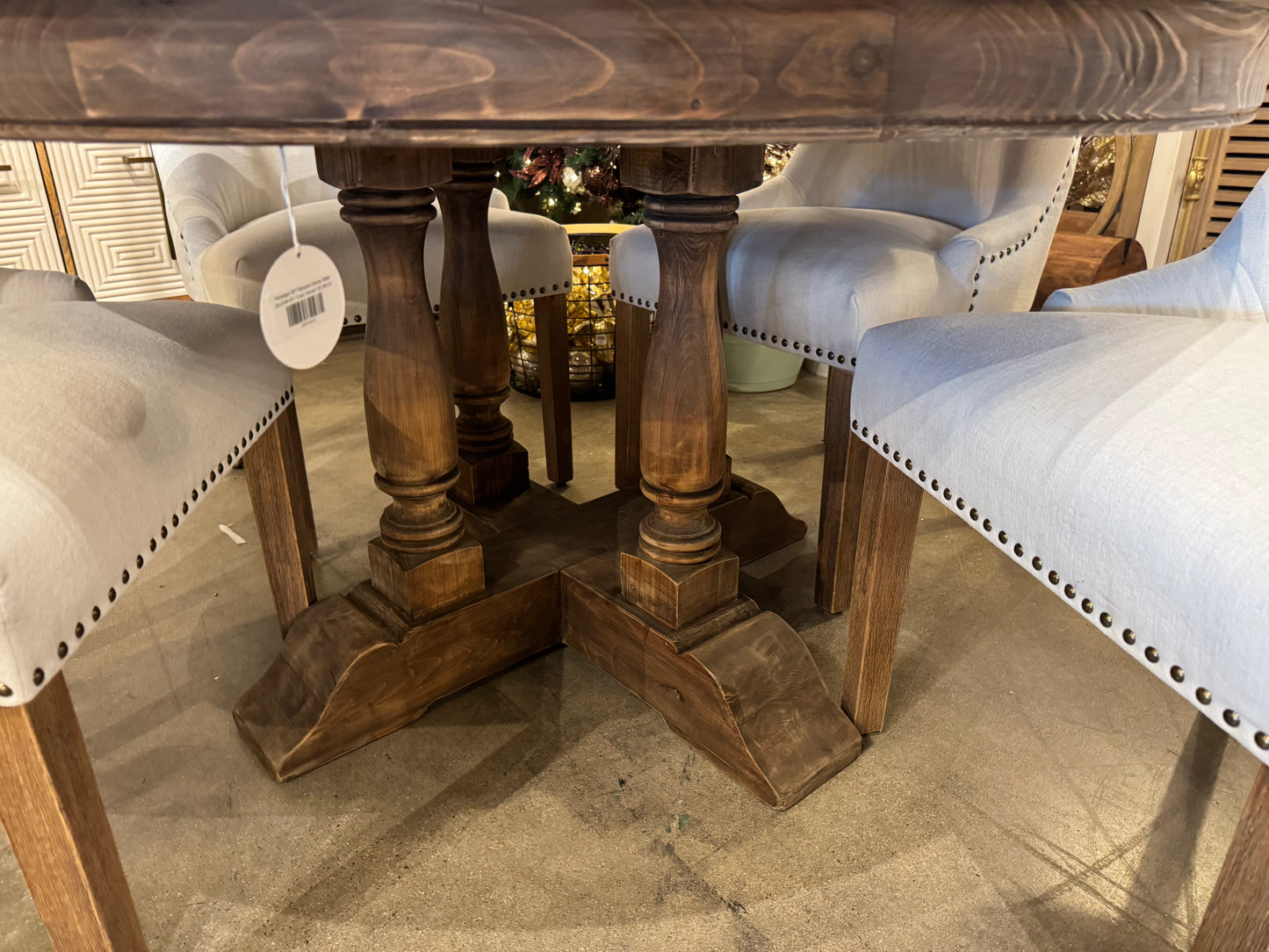 Penelope 55" Parquet Dining Table