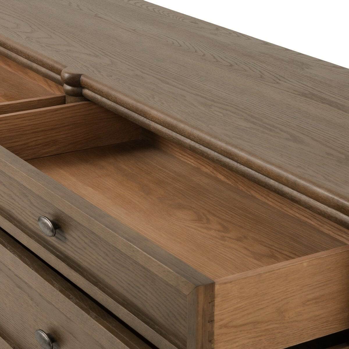 Toulouse 6 Drawer Dresser, Toasted Oak