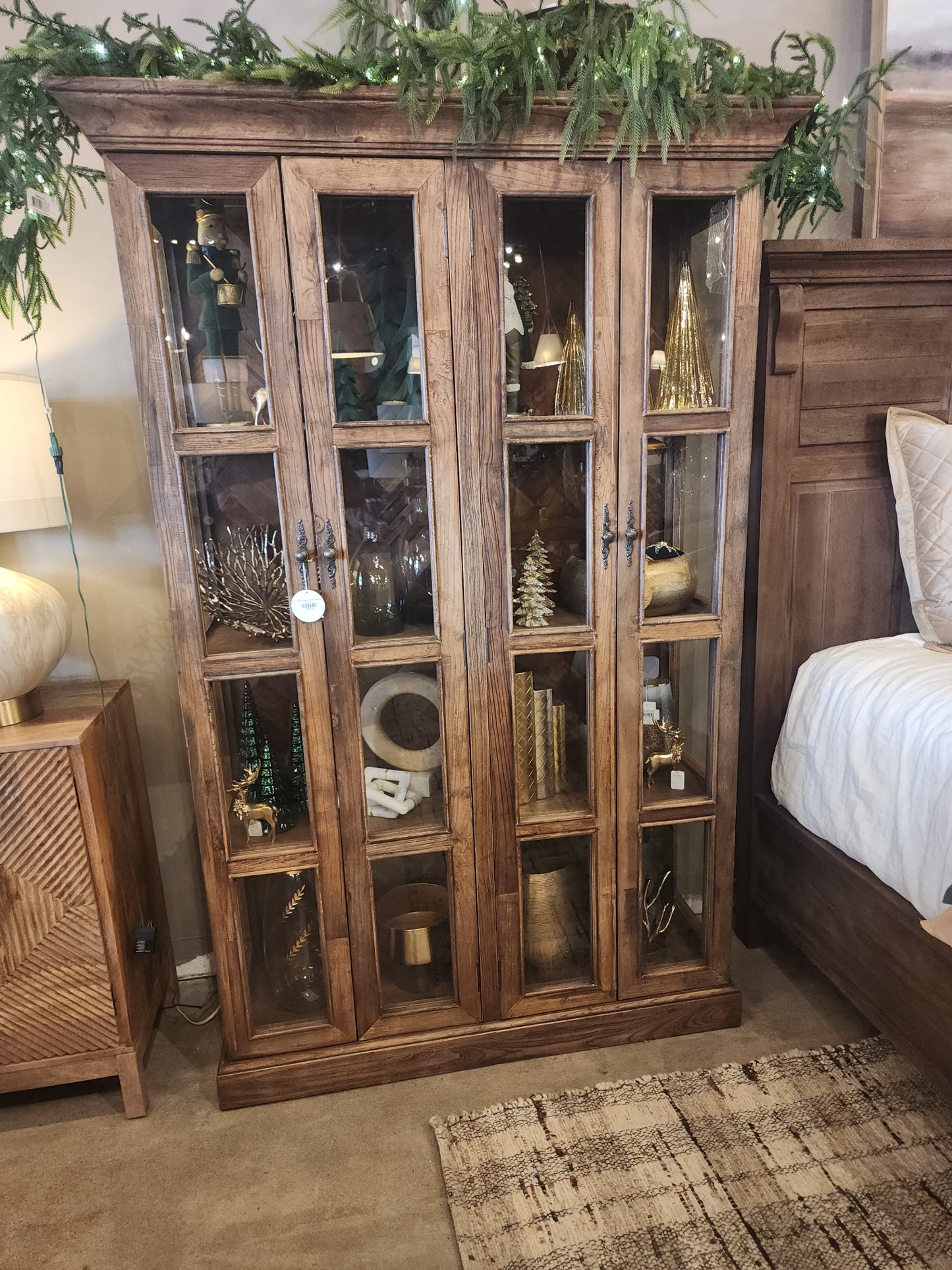 Gavin Display Cabinet, Natural