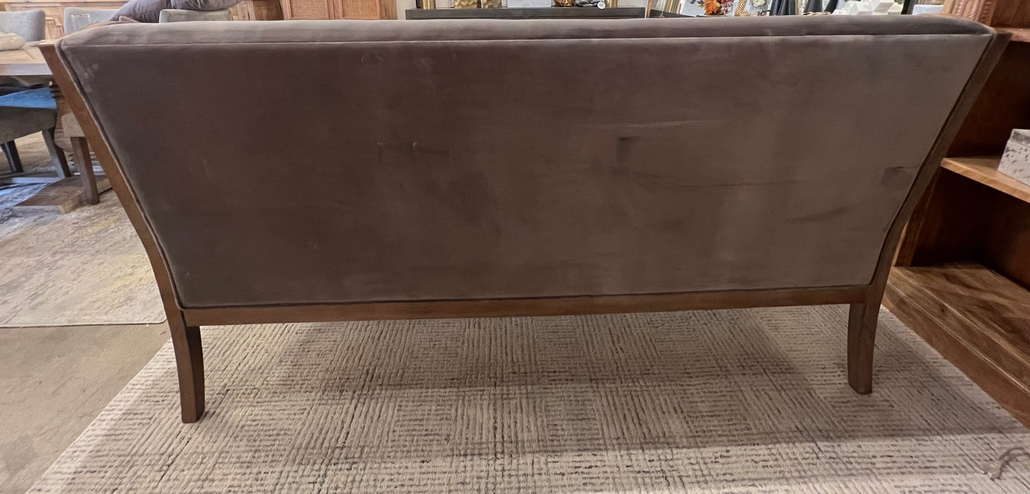 Jasmine Vintage Velvet Charcoal Sofa