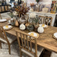 Adalyn Parquet Dining Table, Natural Finish