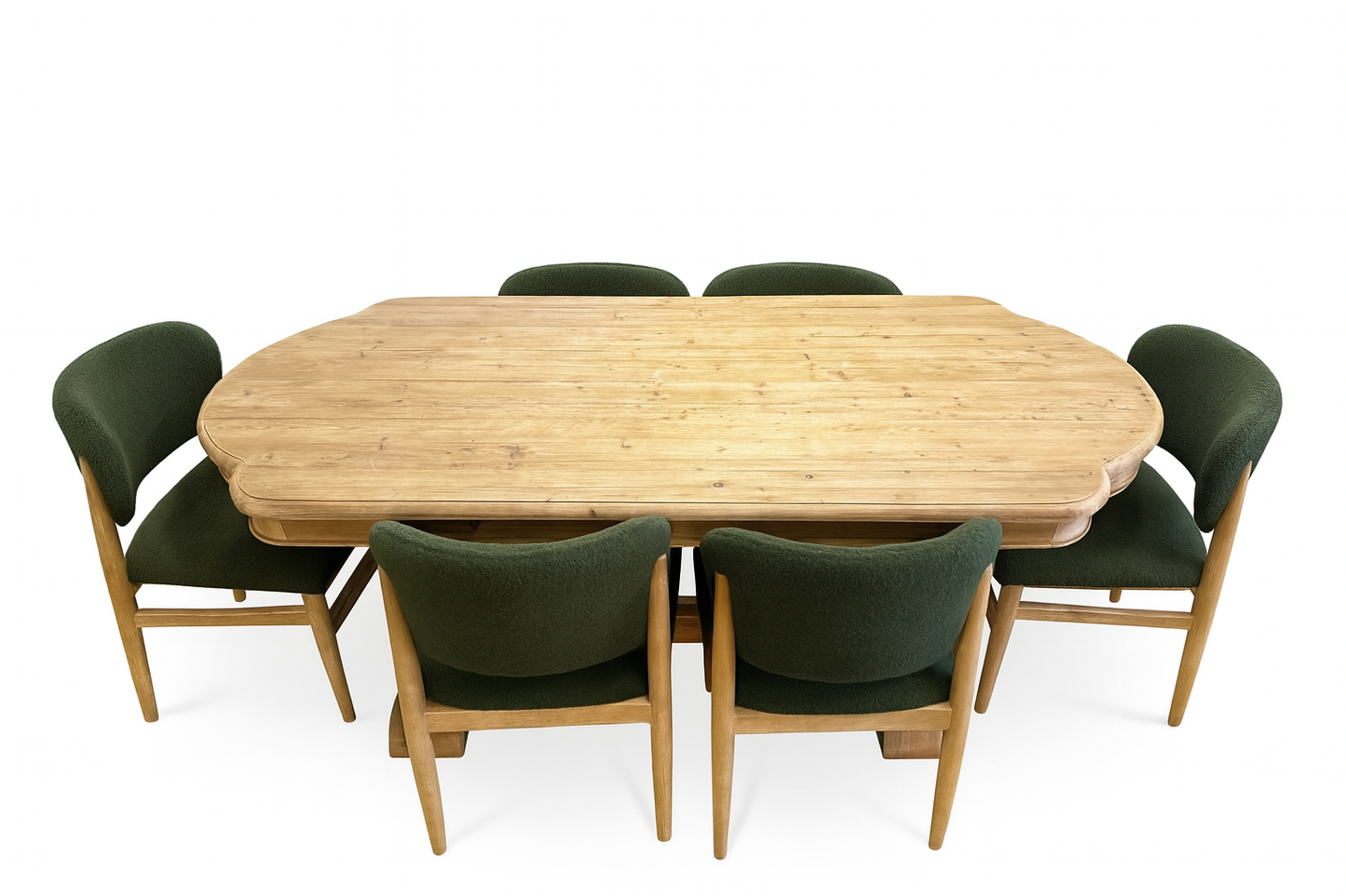 Dylan Rounded Edge Dining Table (Natural)
