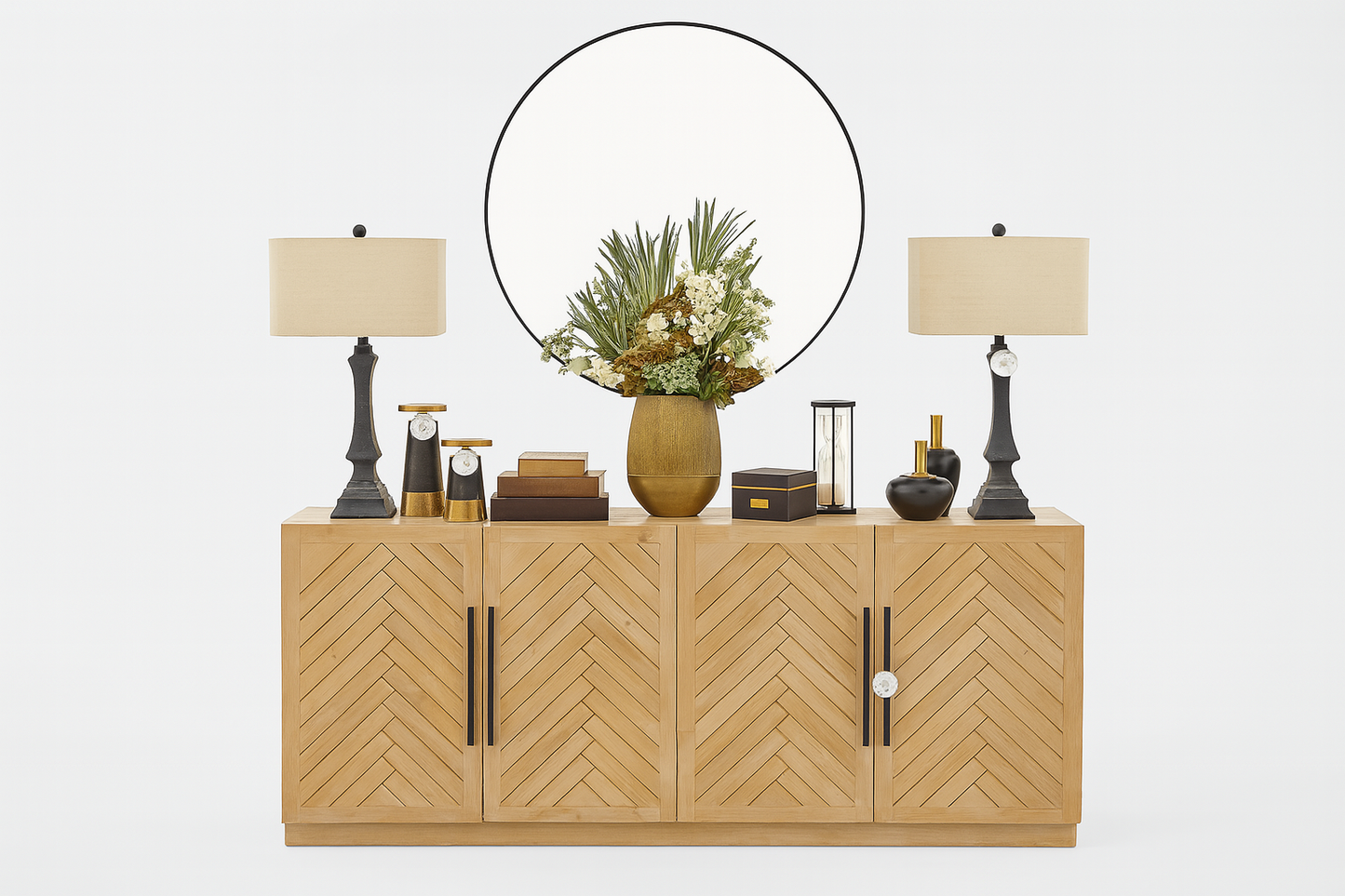 Herringbone Sideboard, Natural