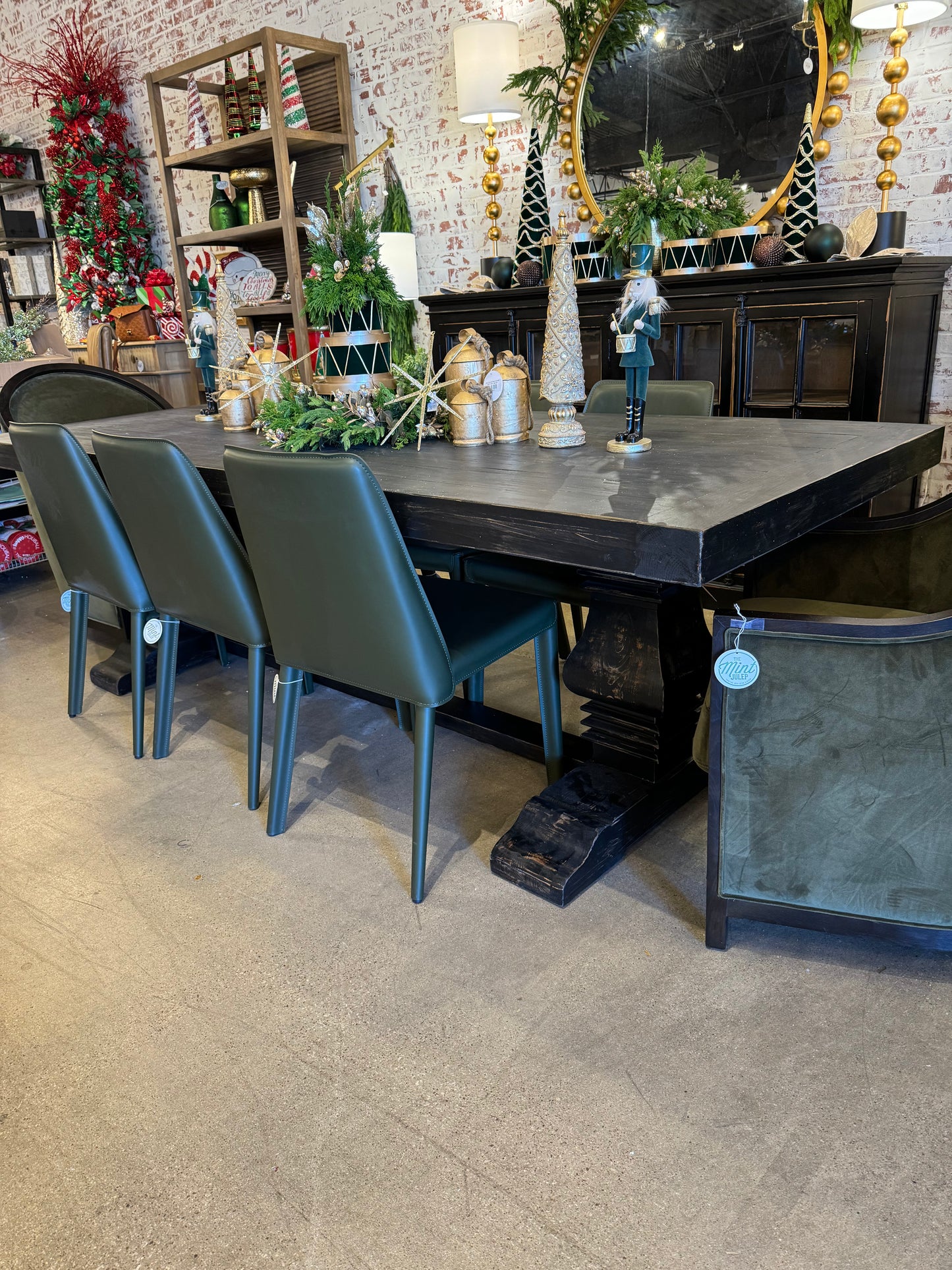 Elliot 10β Solid Elm Dining Table (Black)