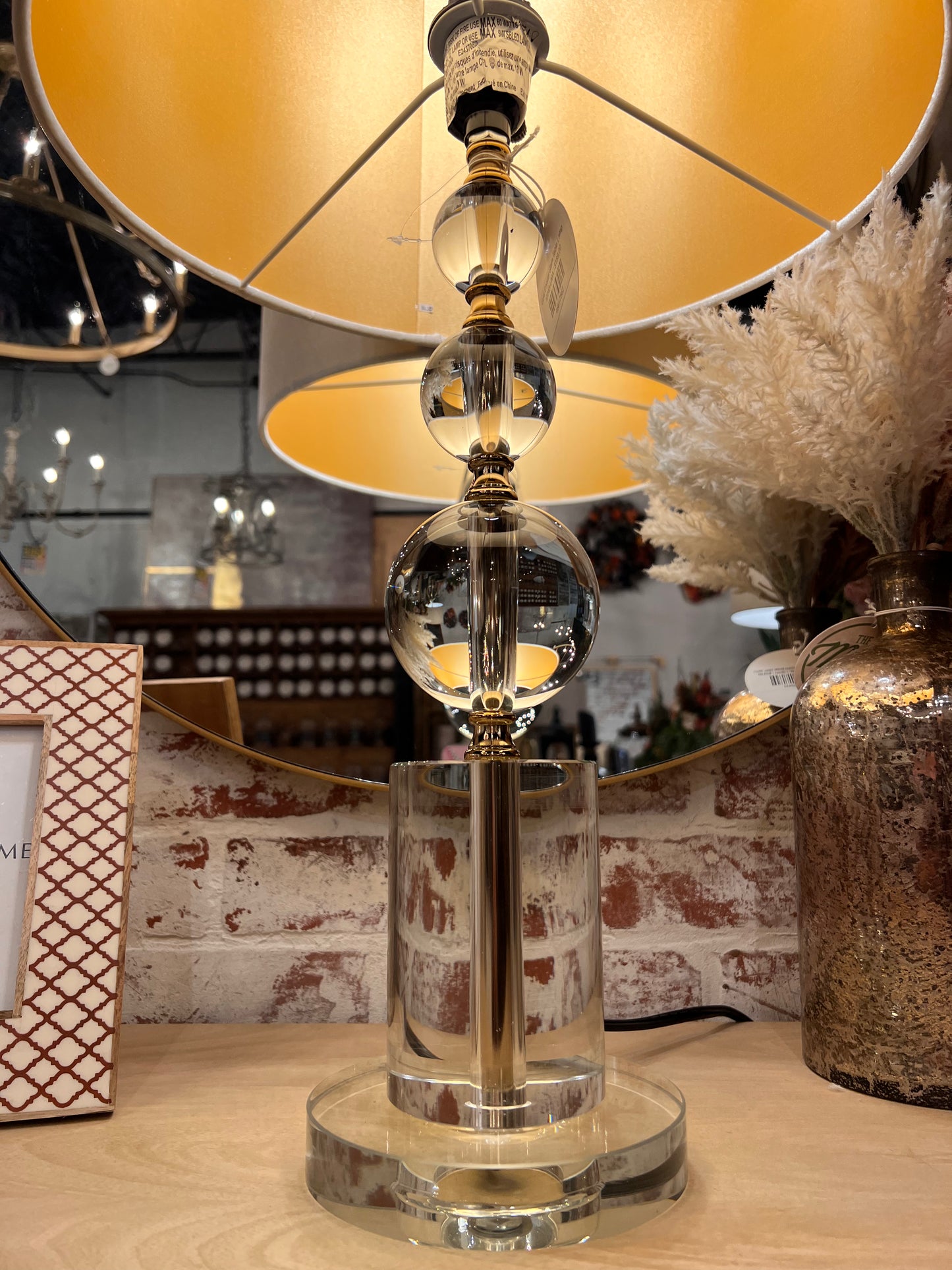 Gold Crystal Glam Table Lamp