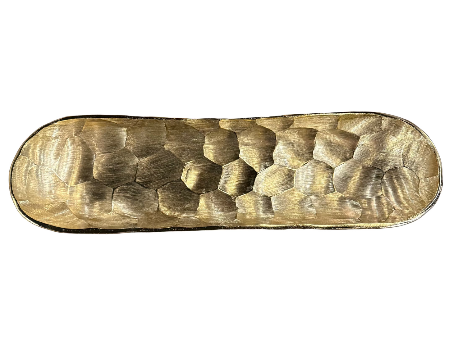 Honeycomb Gold Long Bowl