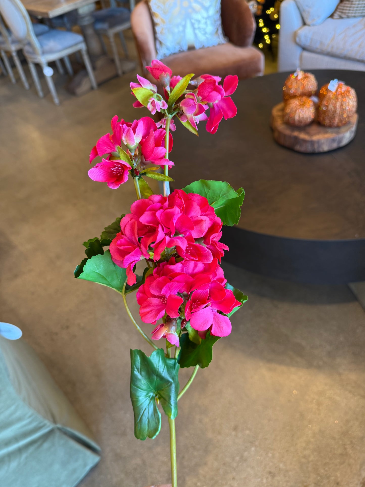 26" Real Touch Geranium Spray (Various Colors)