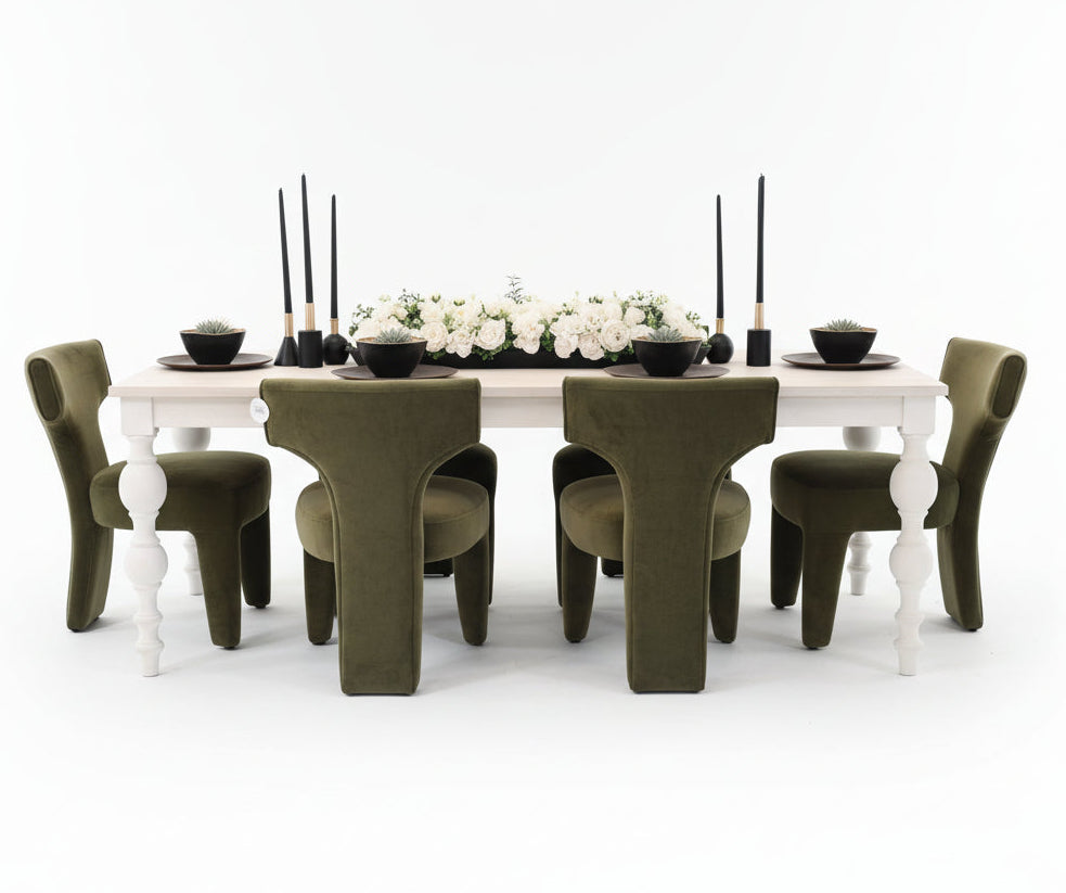 7' Calvin Light Mango Wood Dining Table