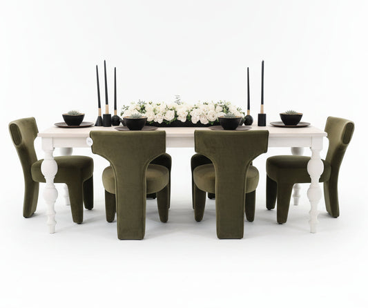 7' Calvin Light Mango Wood Dining Table