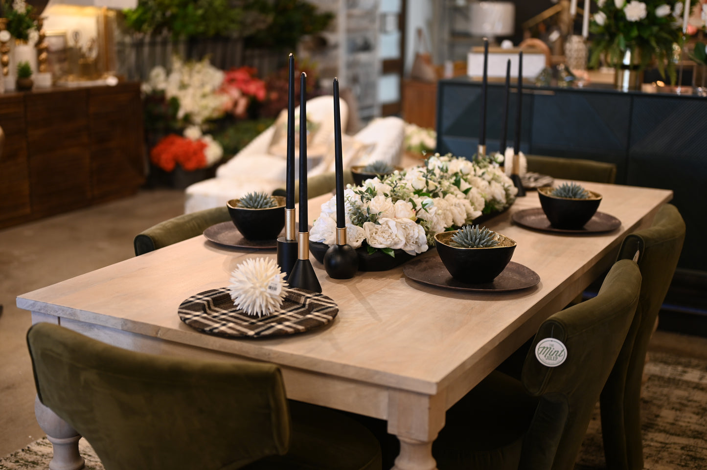 7' Calvin Light Mango Wood Dining Table