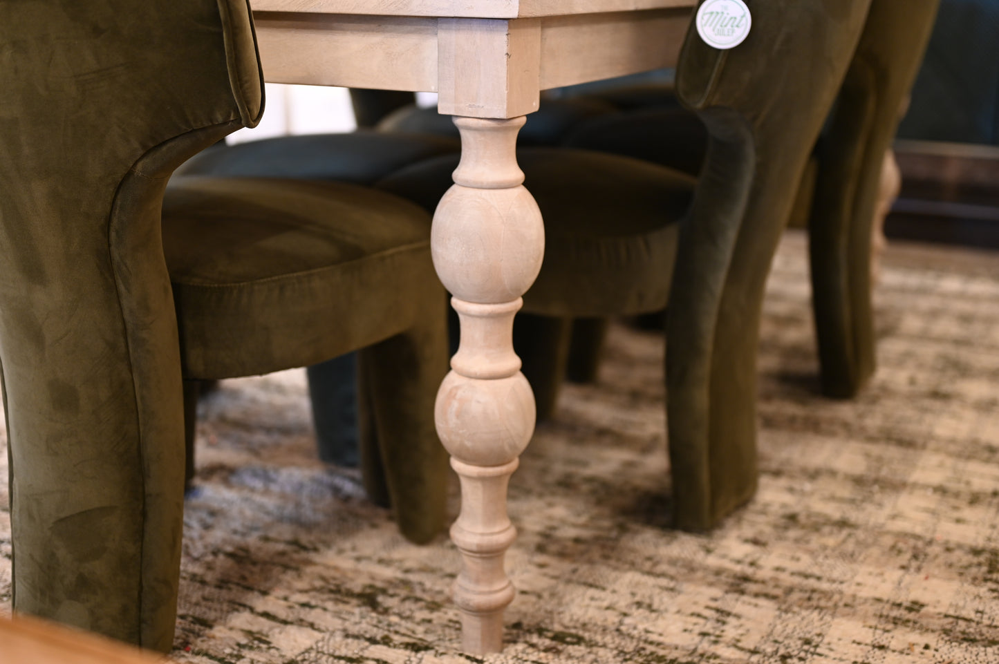 7' Calvin Light Mango Wood Dining Table