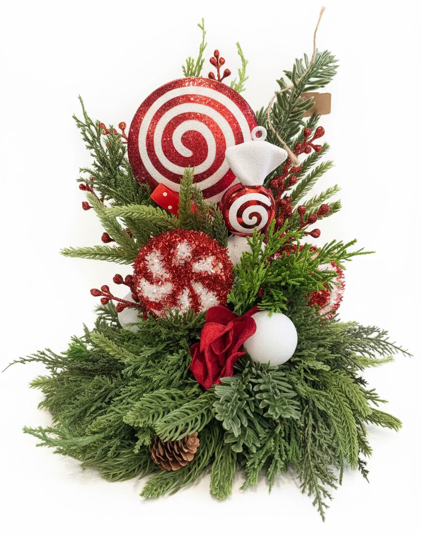 Christmas Lollipop Candle Topper