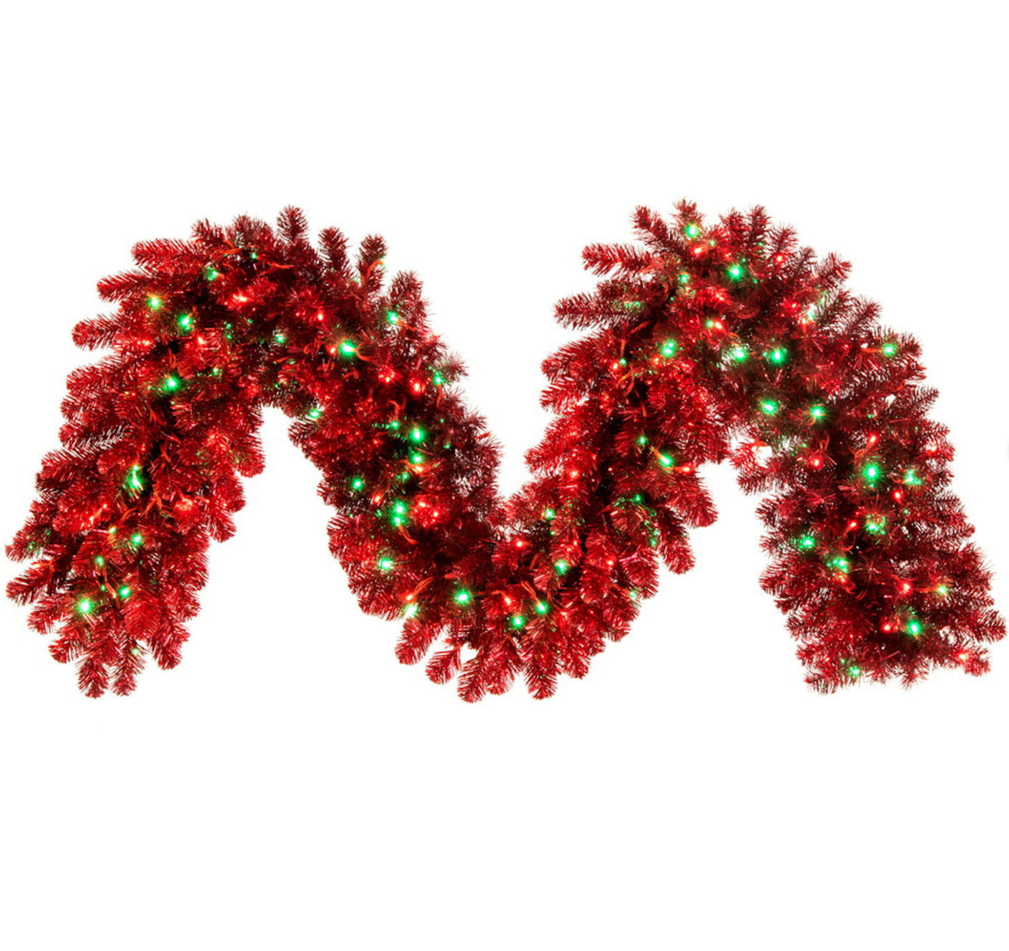 9' Red Tinsel Garland