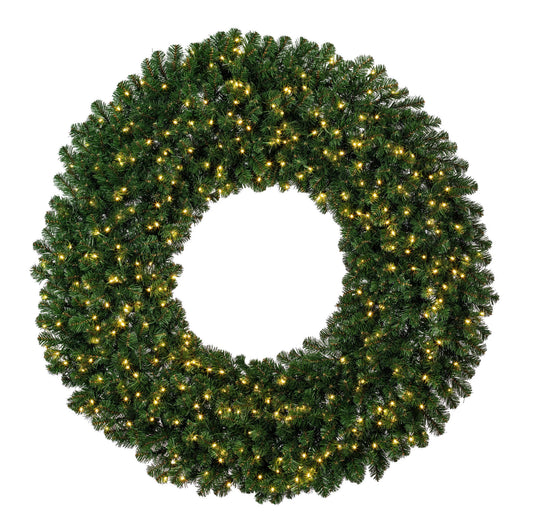 60" Grand Teton Wreath with LED Lights, 400WW