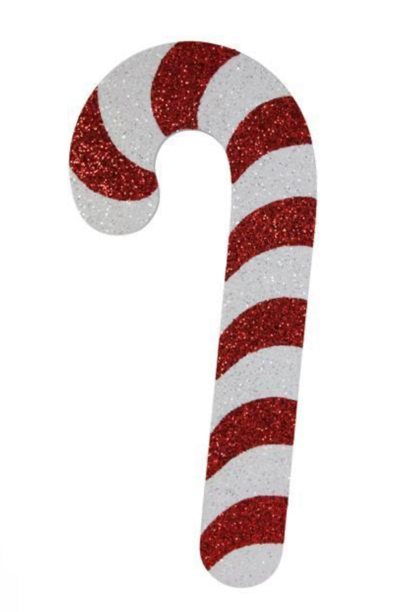 Glittered Eva Candy Cane