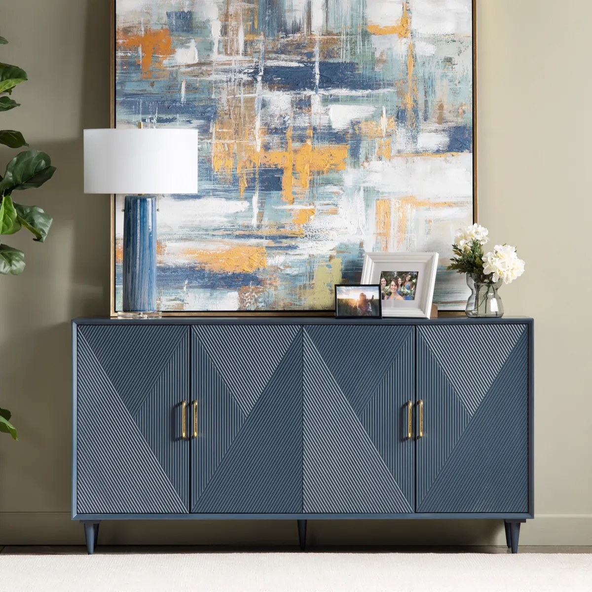 Arvada Sideboard Indigo Blue The Mint Julep