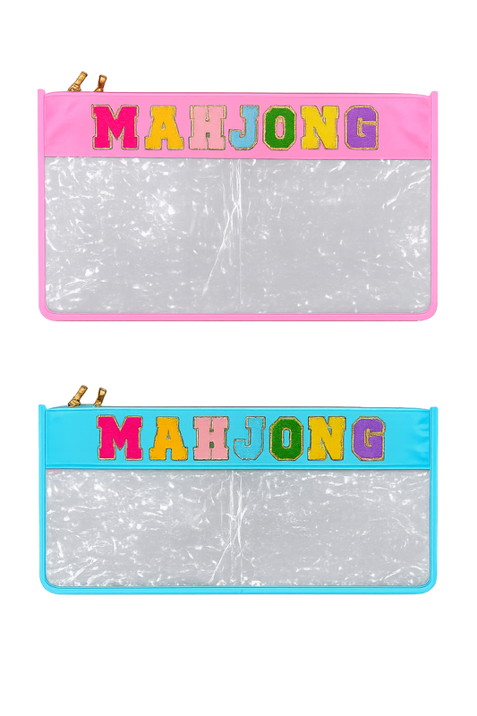 Preppy Mahjong Tile Bag Blue (Various Colors)