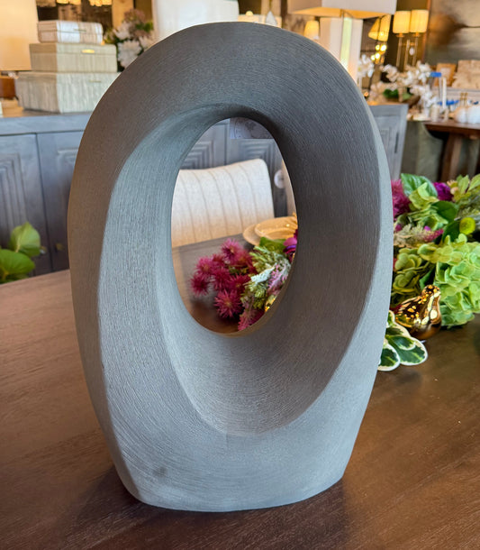 Graphite Ceramic Matte Finish Vase