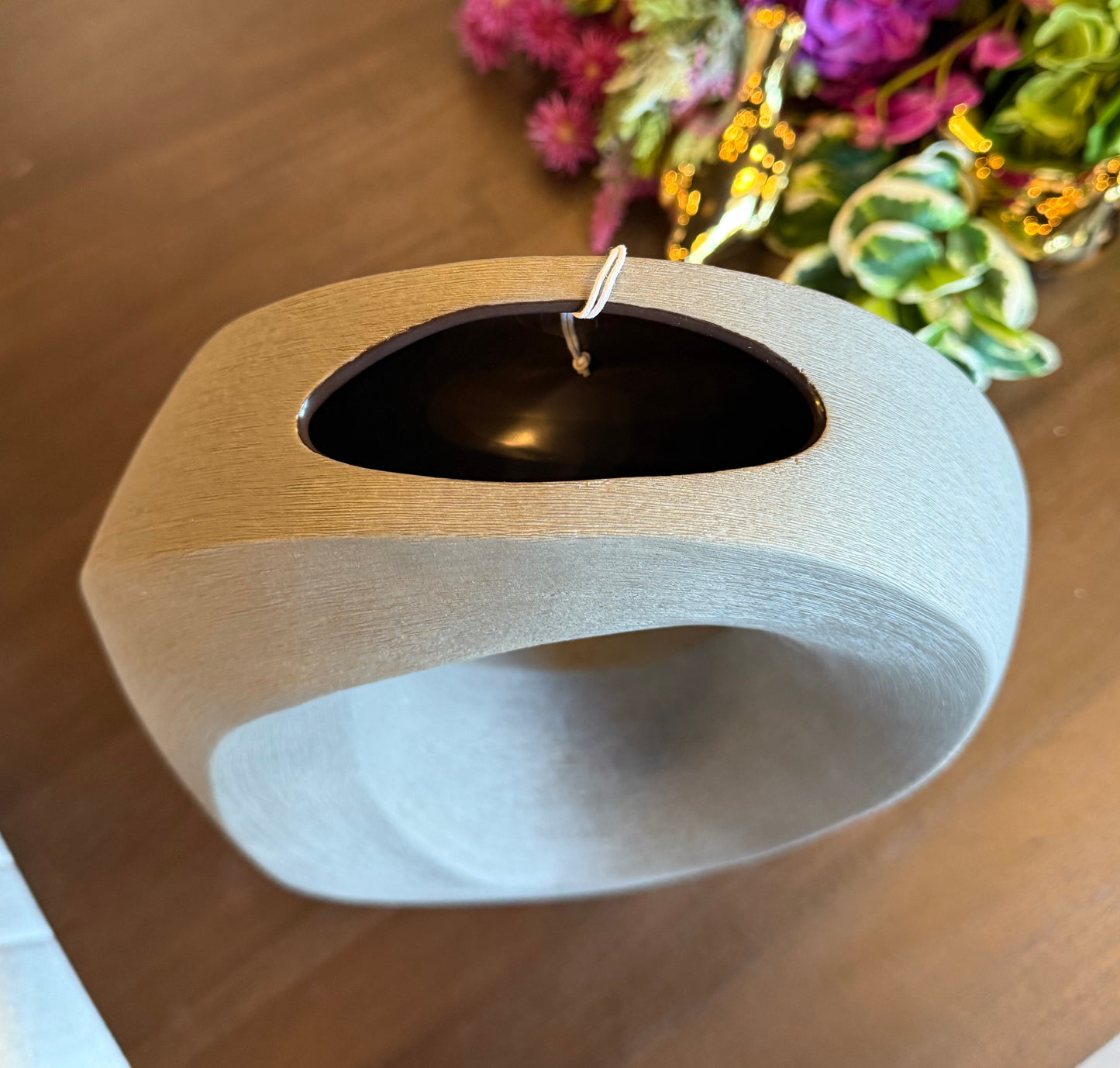 Graphite Ceramic Matte Finish Vase