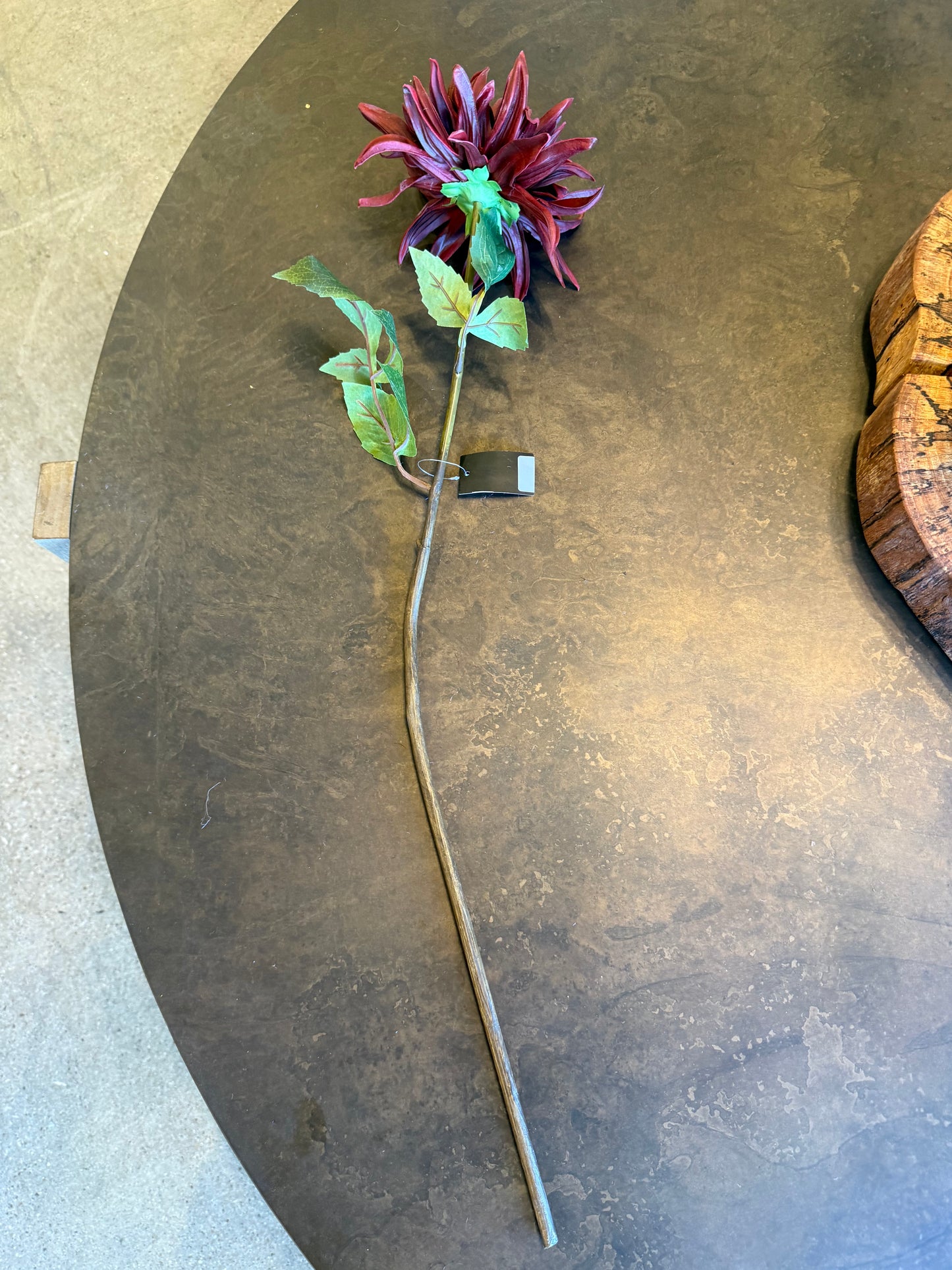 28.25" Burgundy Real Touch Dahlia Stem