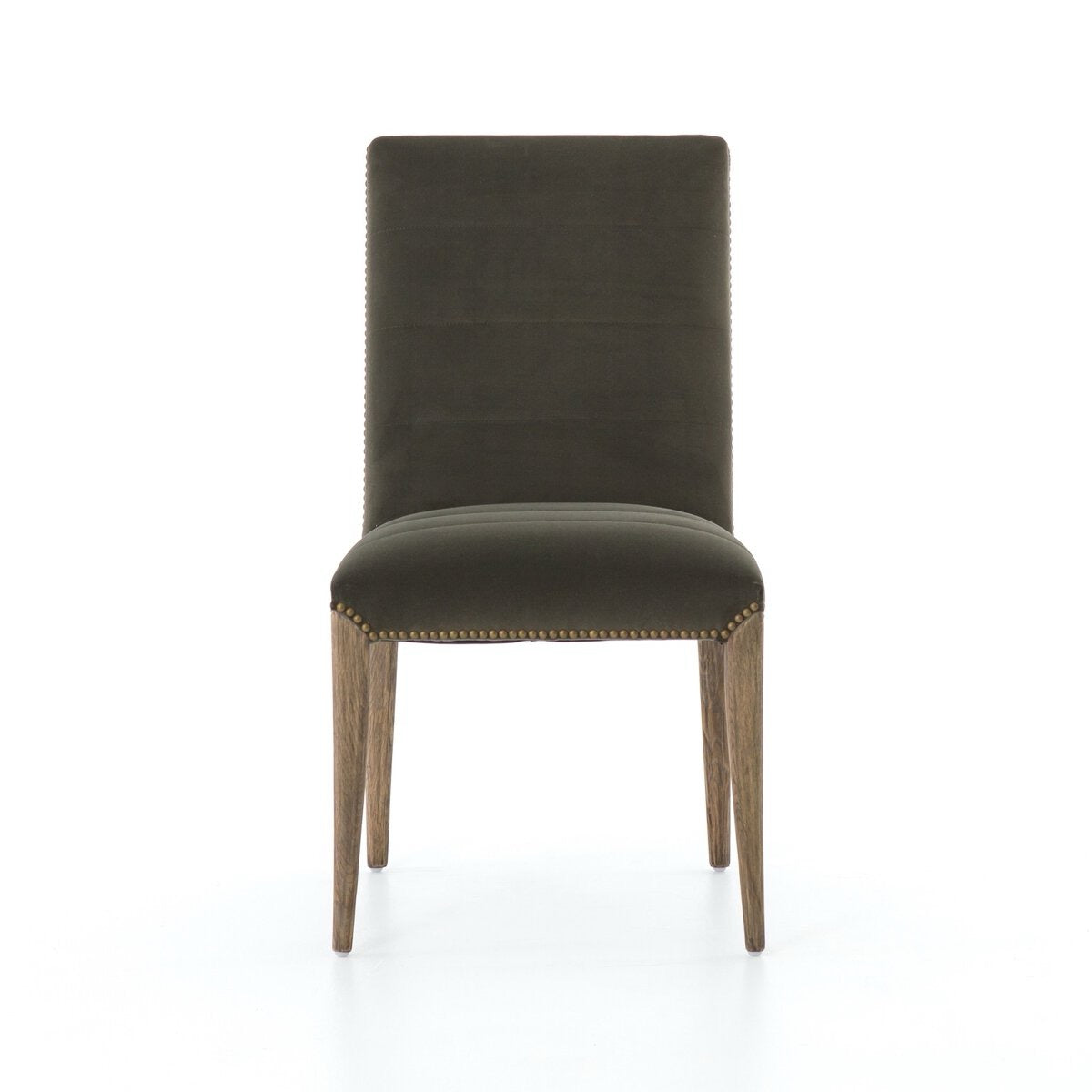 Nate Dining Chair, Vintage Velvet Olive