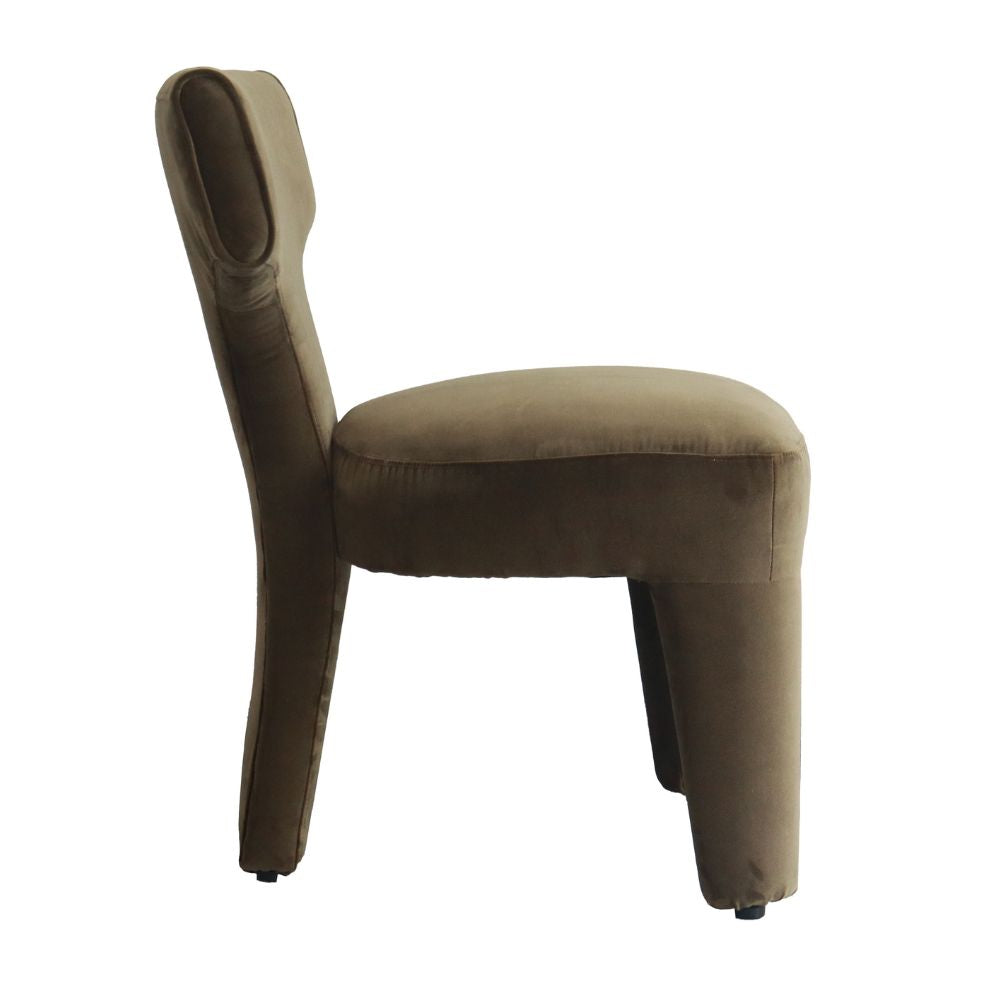 Benito Dining Armchair, Vintage Velvet Olive