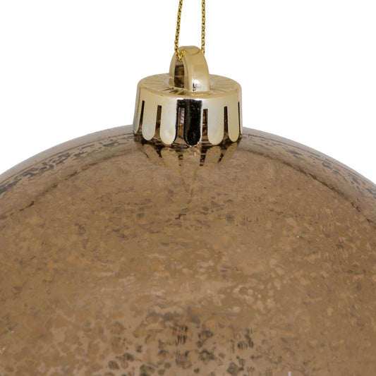 6" Mocha Shiny Mercury Ball Ornament